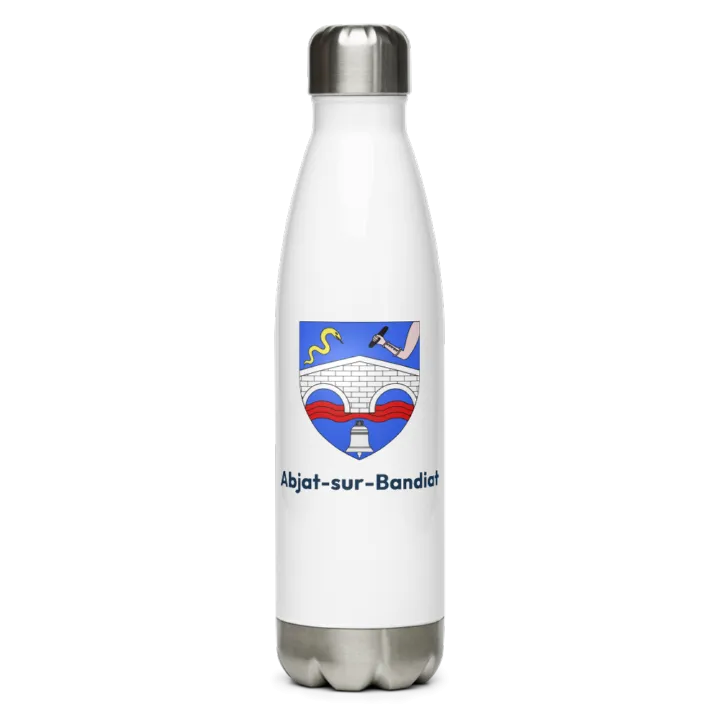 Gourde inox blason de Abjat-sur-Bandiat