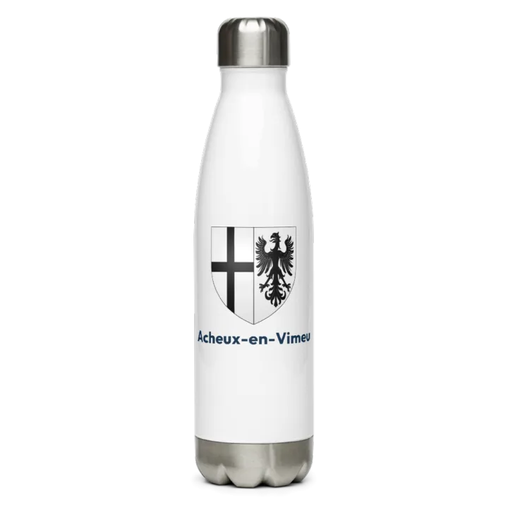 Gourde inox — blason d'Acheux-en-Vimeu