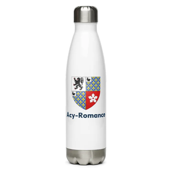 Gourde inox — blason d'Acy-Romance