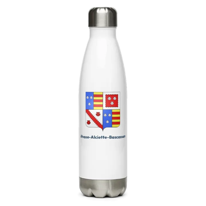 Gourde inox blason de Ahaxe-Alciette-Bascassan