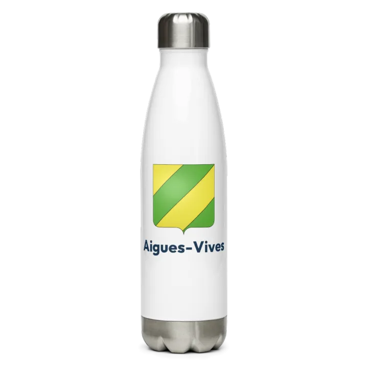 Gourde inox blason de Aigues-Vives