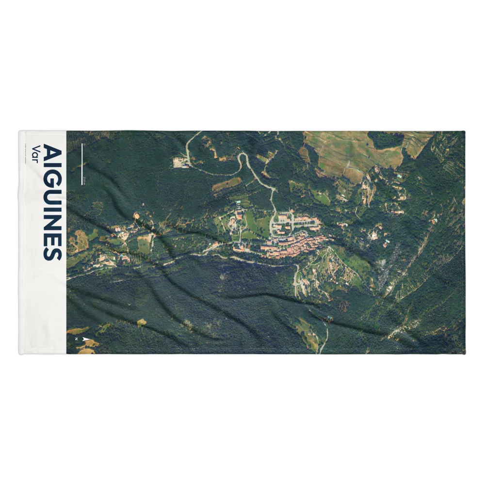 Serviette cartographique — carte de Aiguines