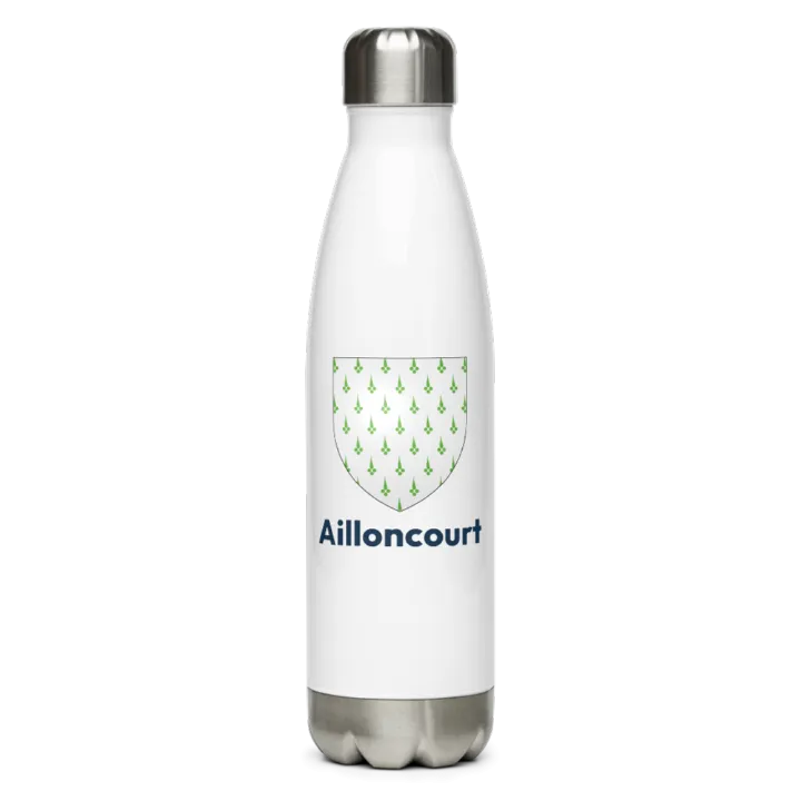 Gourde inox — blason d'Ailloncourt