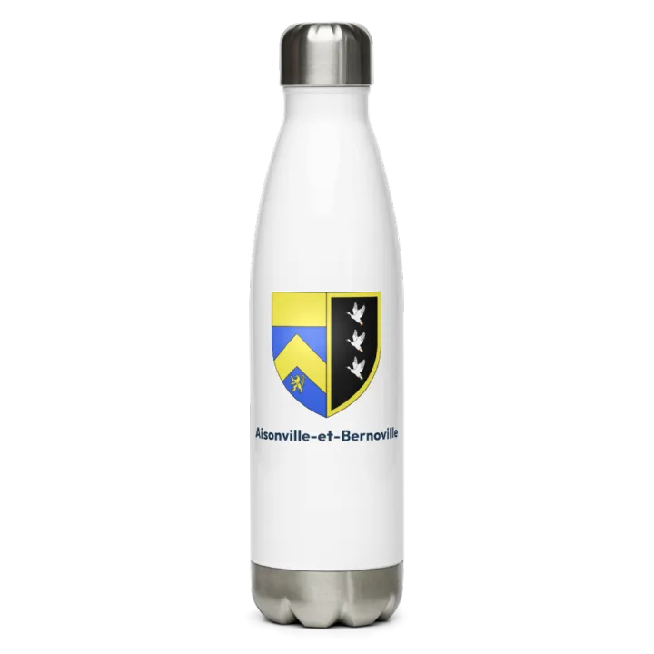Gourde inox blason de Aisonville-et-Bernoville
