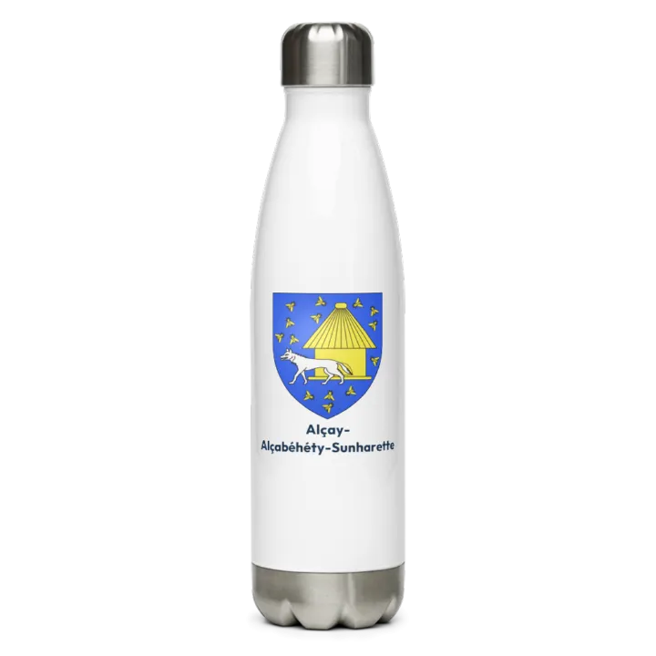 Gourde inox blason de Alçay-Alçabéhéty-Sunharette