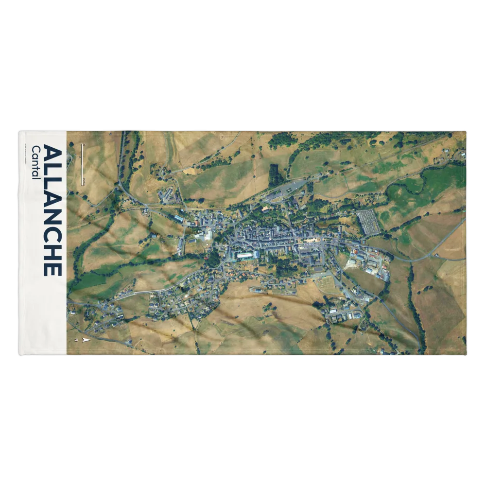Serviette cartographique — carte de Allanche