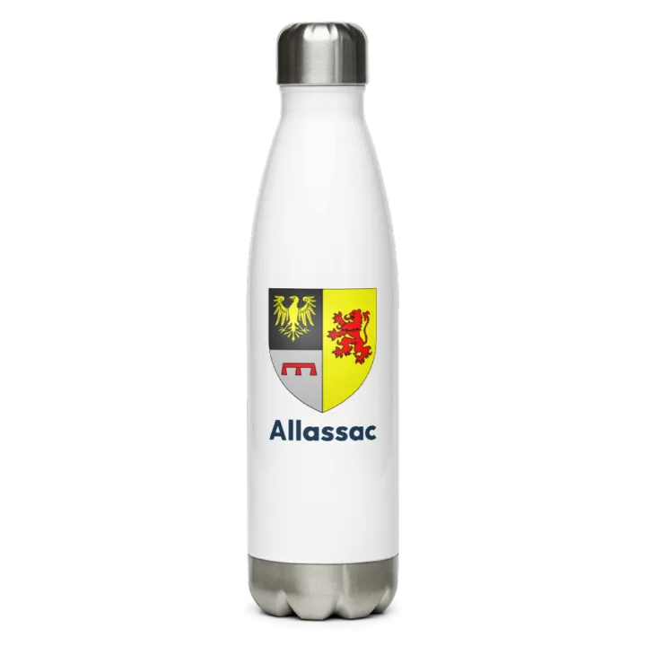 Gourde inox blason de Allassac
