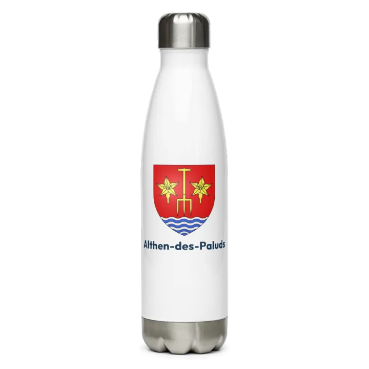 Gourde inox blason de Althen-des-Paluds