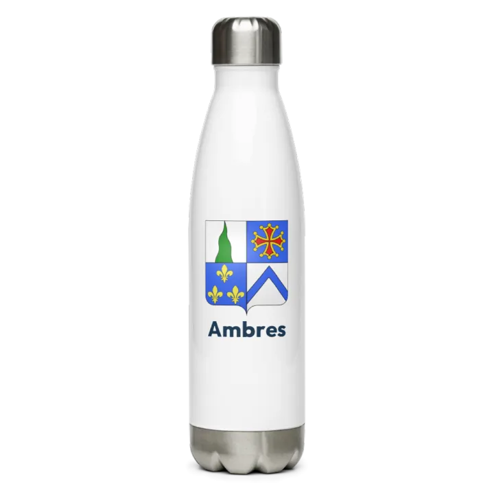 Gourde inox blason de Ambres