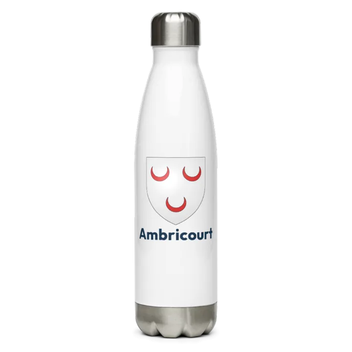 Gourde inox blason de Ambricourt