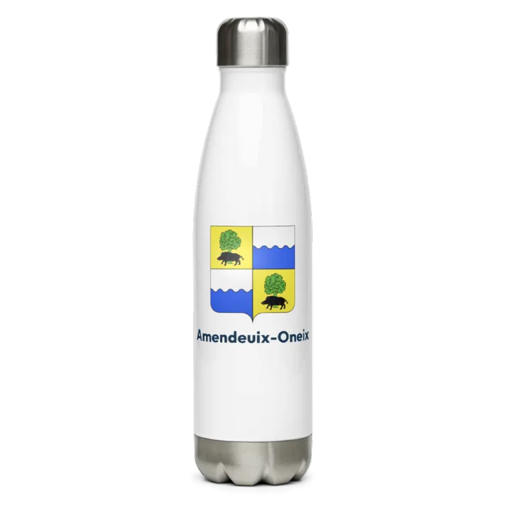 Gourde inox blason de Amendeuix-Oneix