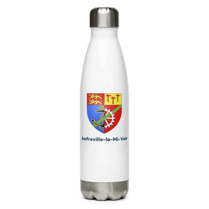 Gourde inox blason de Amfreville-la-Mi-Voie