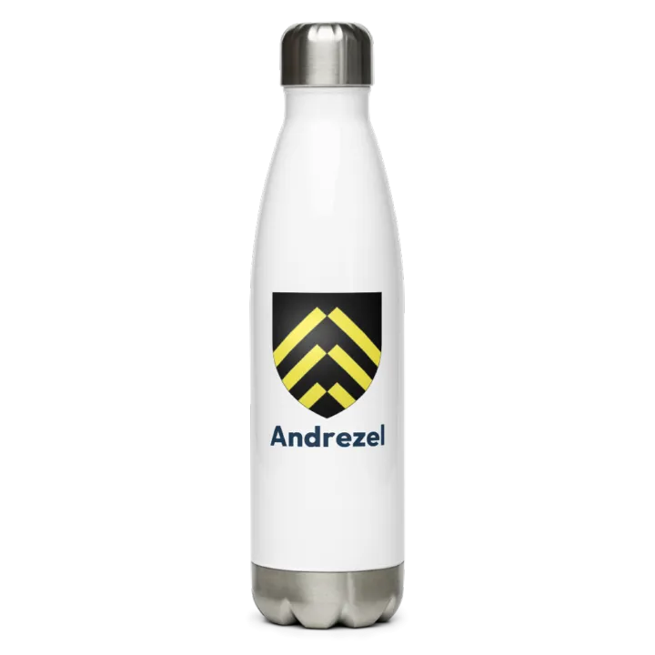 Gourde inox — blason d'Andrezel