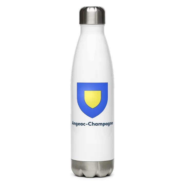 Gourde inox — blason d'Angeac-Champagne