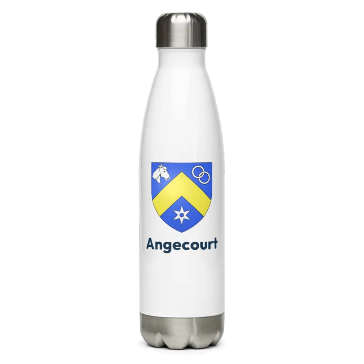 Gourde inox — blason d'Angecourt