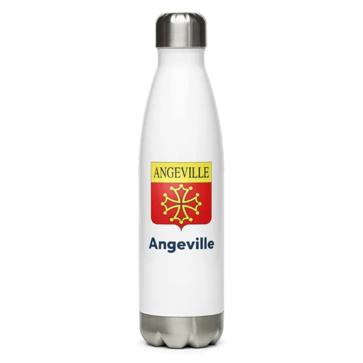 Gourde inox — blason d'Angeville