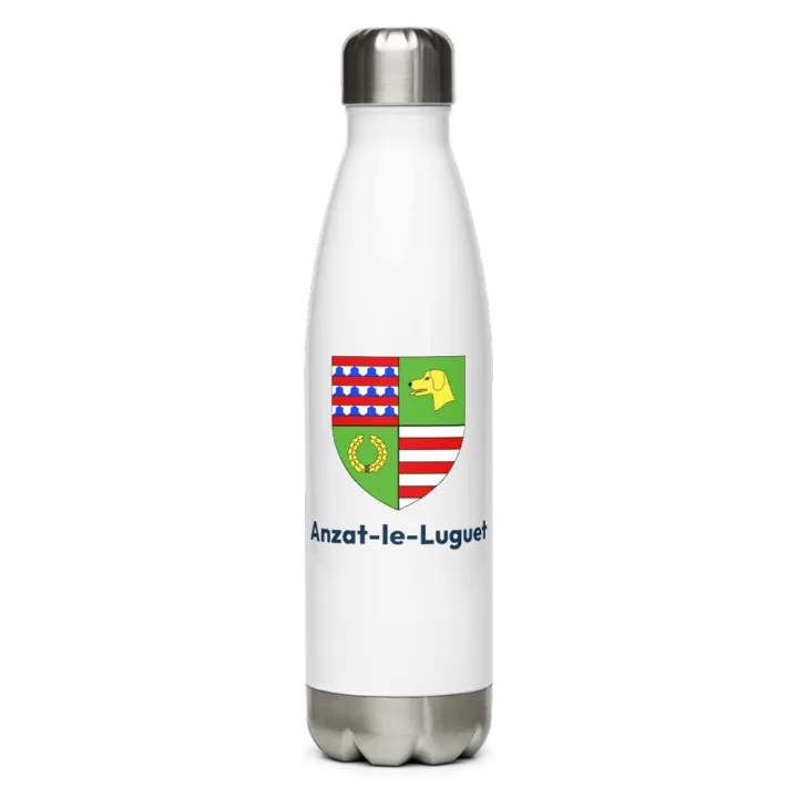 Gourde inox blason de Anzat-le-Luguet