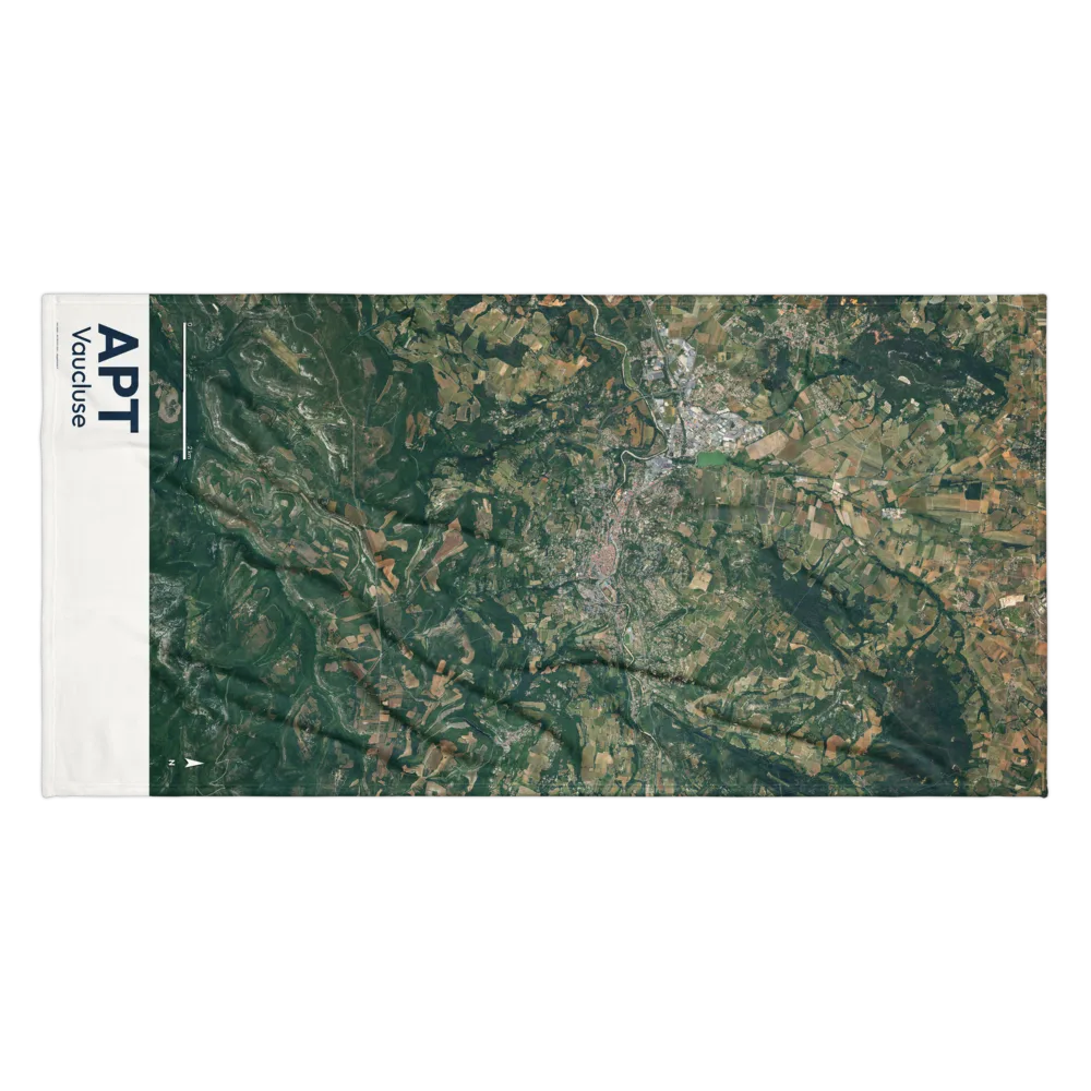 Serviette cartographique — carte de Apt
