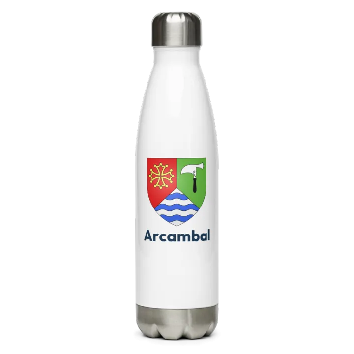 Gourde inox blason de Arcambal