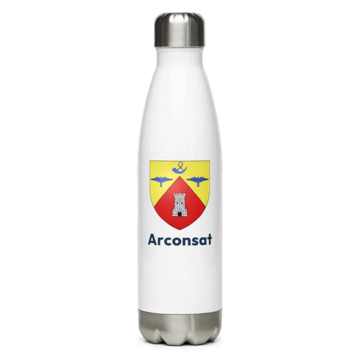 Gourde inox blason de Arconsat