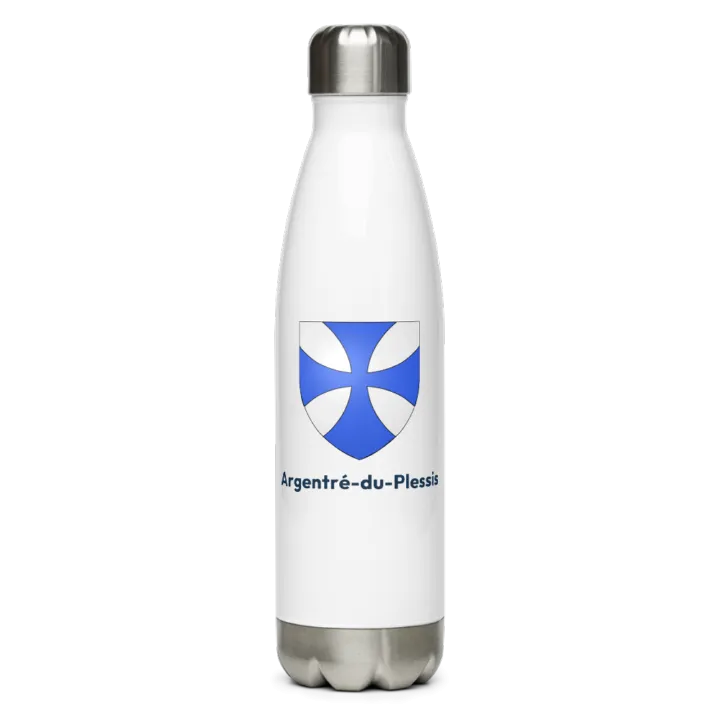 Gourde inox — blason d'Argentré-du-Plessis