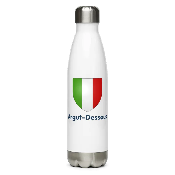Gourde inox blason de Argut-Dessous