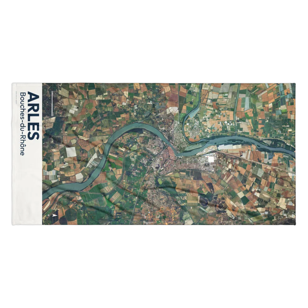 Serviette cartographique — carte de Arles