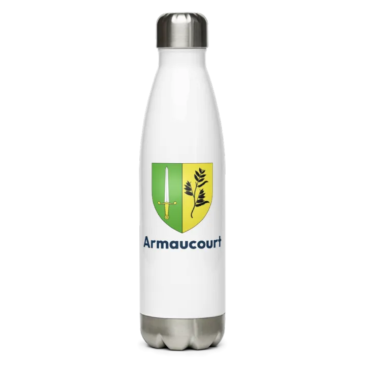Gourde inox — blason d'Armaucourt