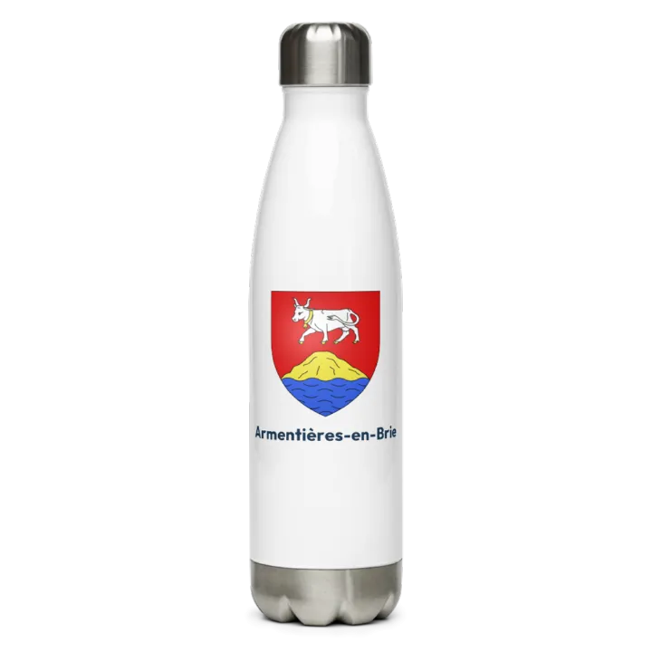Gourde inox blason de Armentières-en-Brie