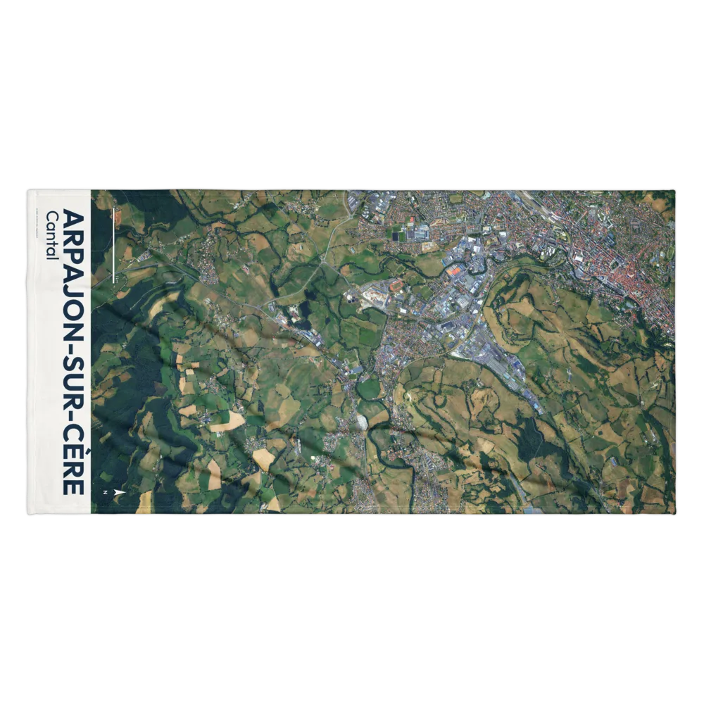 Serviette cartographique — carte de Arpajon-sur-Cère