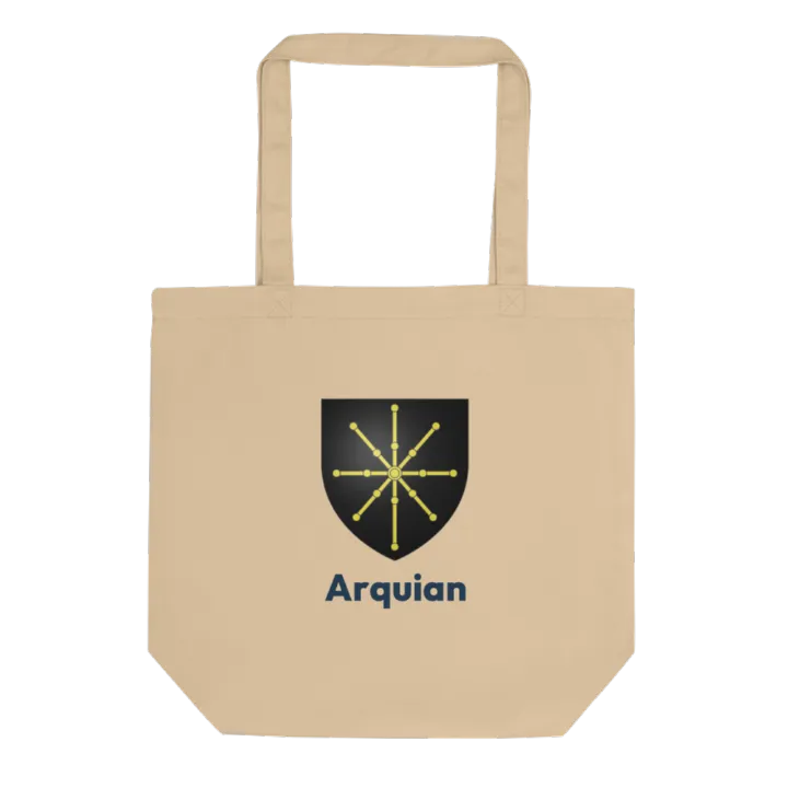 Tote bag coton bio blason de Arquian