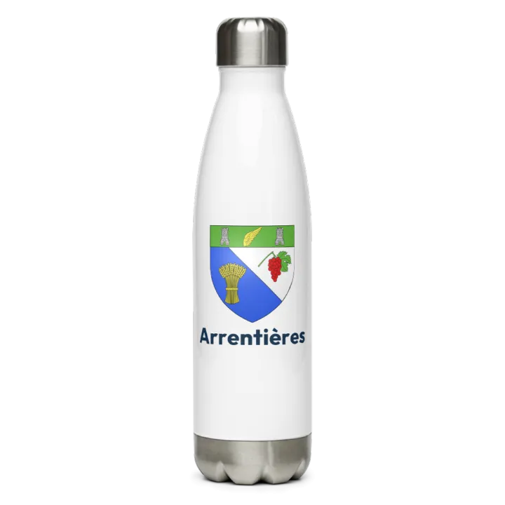 Gourde inox — blason d'Arrentières