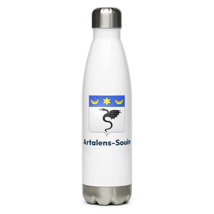 Gourde inox — blason d'Artalens-Souin