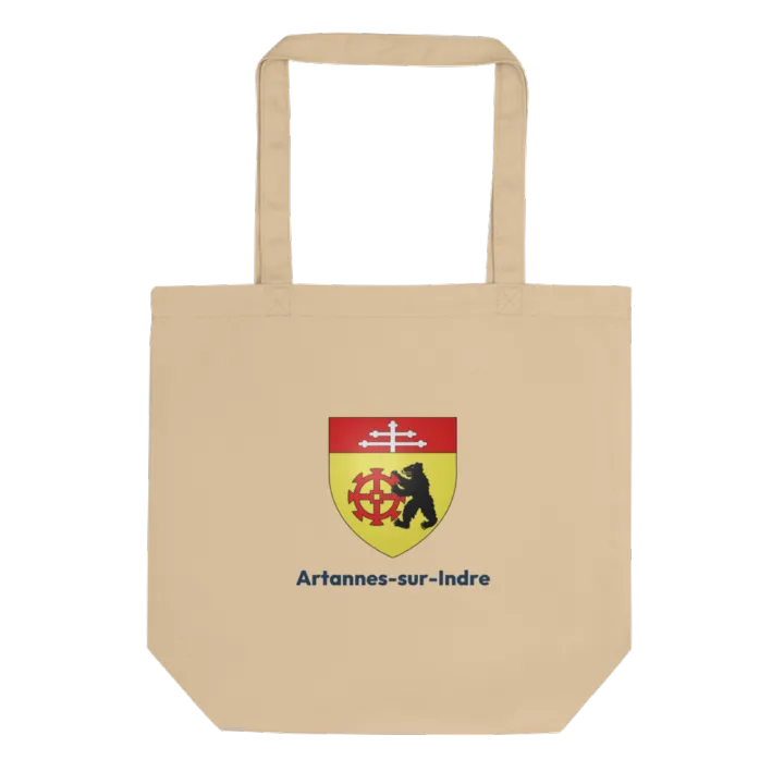 Tote bag coton bio — blason d'Artannes-sur-Indre