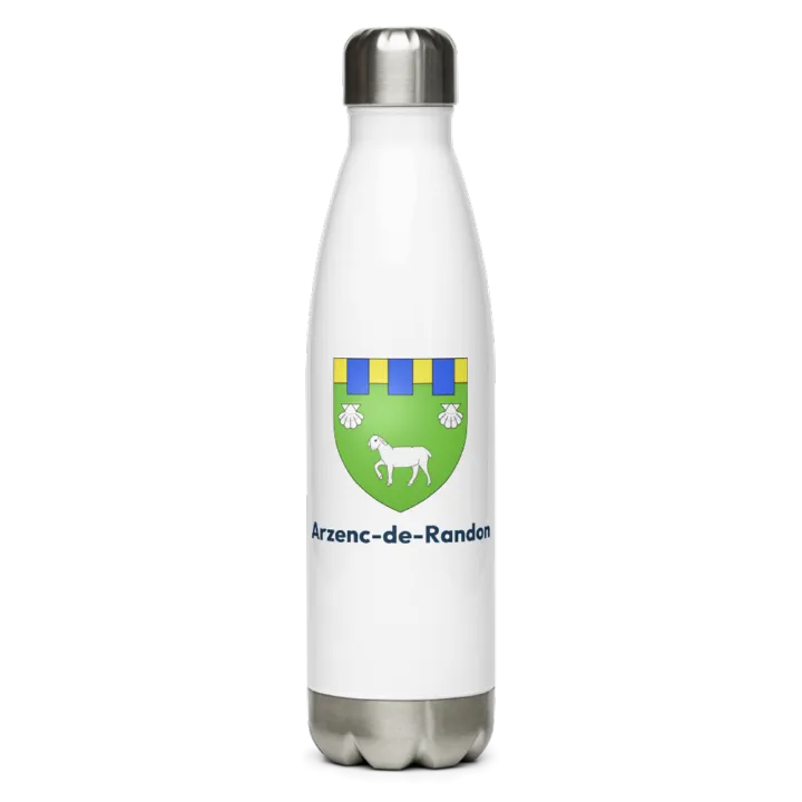 Gourde inox blason de Arzenc-de-Randon