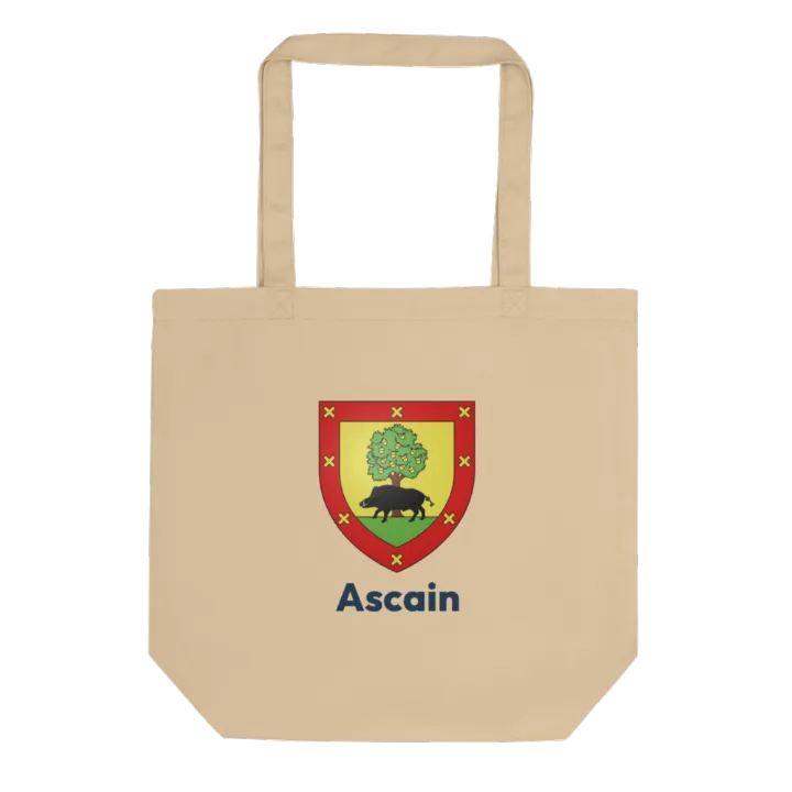 Tote bag coton bio — blason d'Ascain