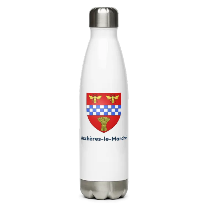 Gourde inox blason de Aschères-le-Marché