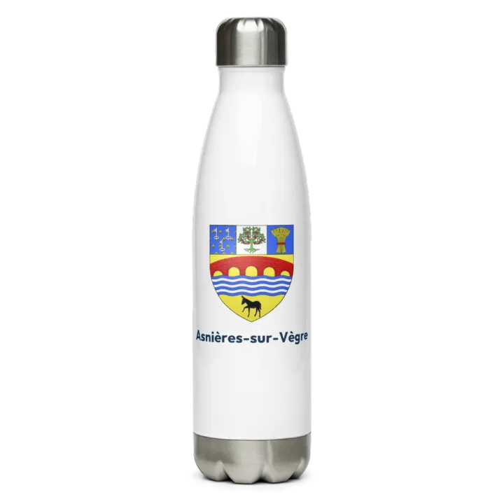 Gourde inox — blason d'Asnières-sur-Vègre