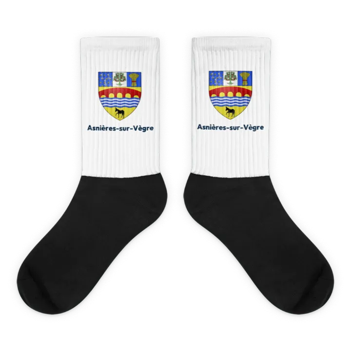 Chaussettes — blason d'Asnières-sur-Vègre