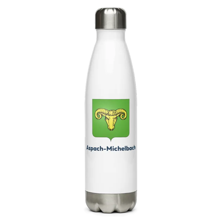 Gourde inox blason de Aspach-Michelbach
