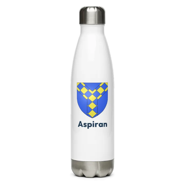 Gourde inox blason de Aspiran