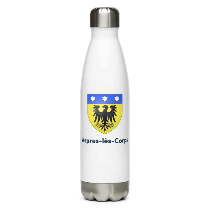Gourde inox blason de Aspres-lès-Corps