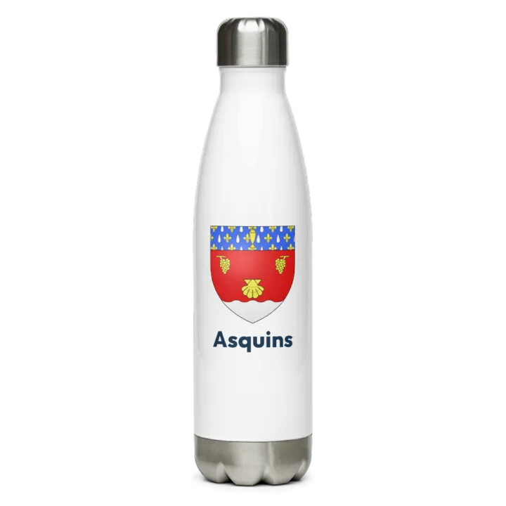 Gourde inox blason de Asquins