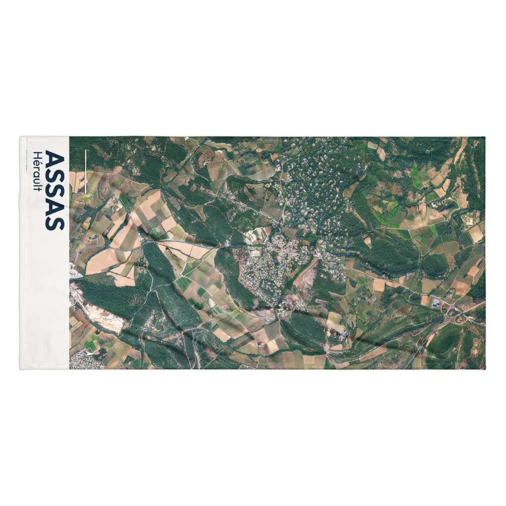 Serviette cartographique — carte de Assas
