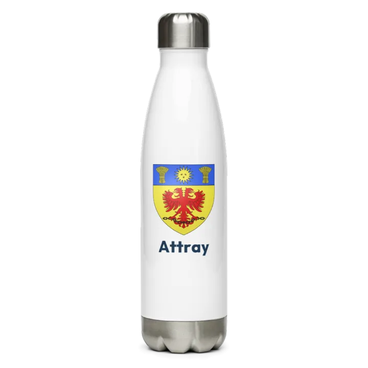 Gourde inox — blason d'Attray