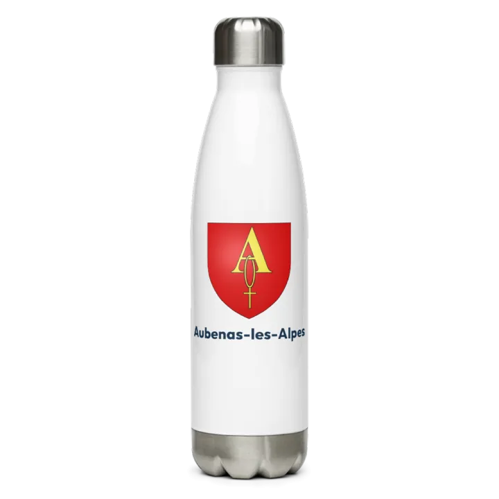 Gourde inox — blason d'Aubenas-les-Alpes