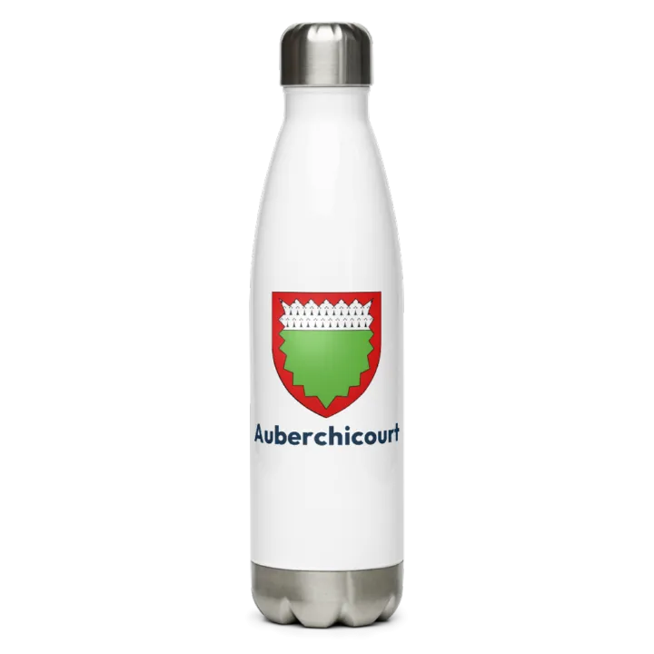 Gourde inox blason de Auberchicourt