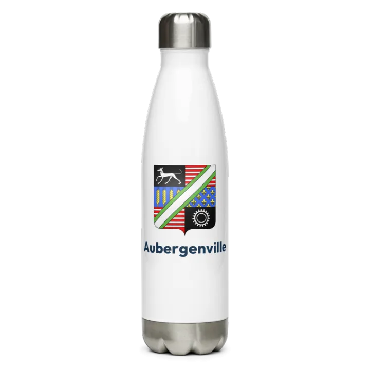 Gourde inox blason de Aubergenville