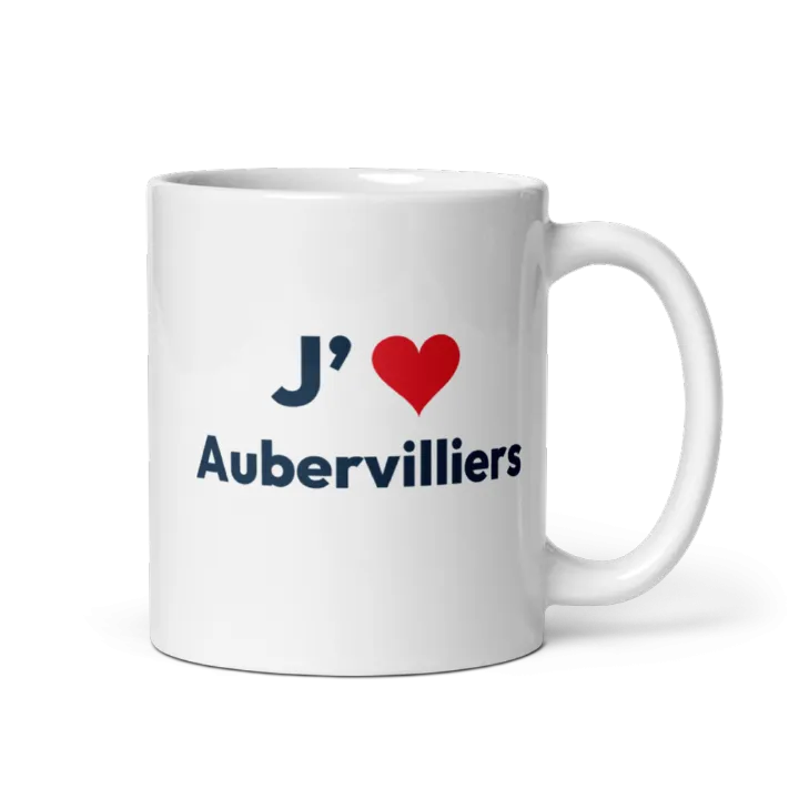 Mug « J’❤ Aubervilliers »