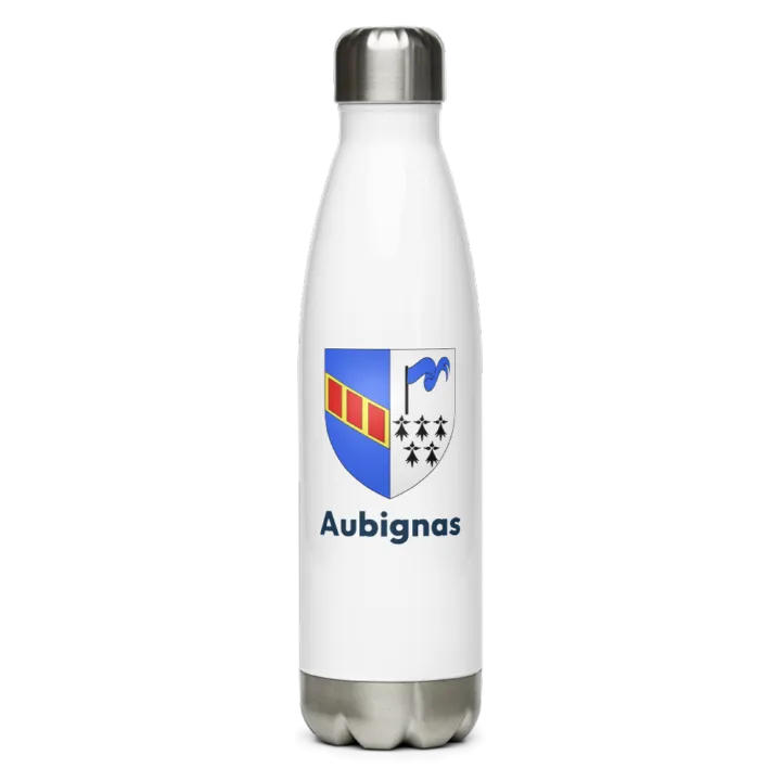 Gourde inox blason de Aubignas